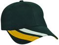 FRONT VIEW OF BASEBALL CAP BOTTLE/WHITE/AUSSIE GOLD